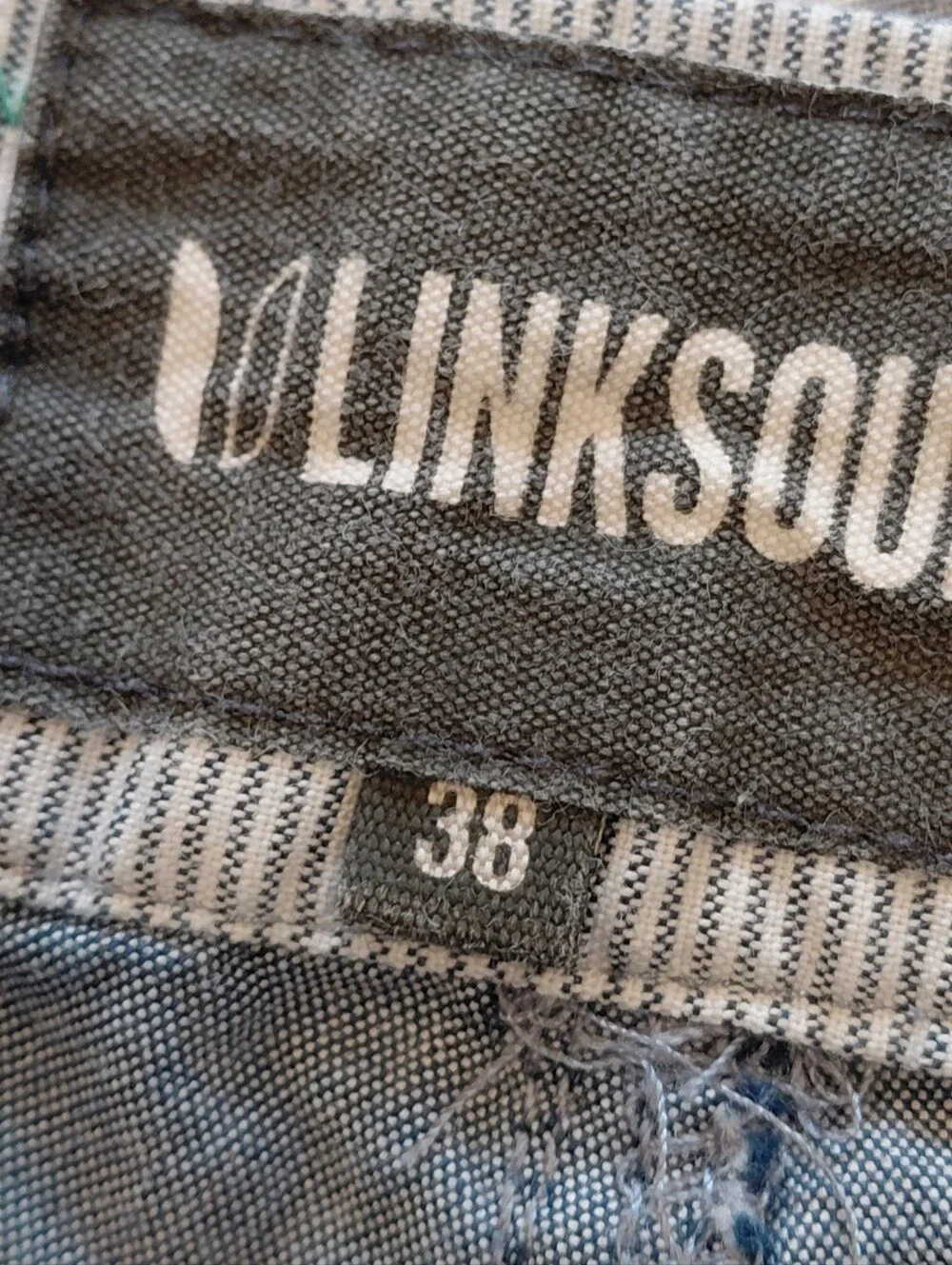 Linksoul Men's Chambray Light Gray Flat-Front Shorts